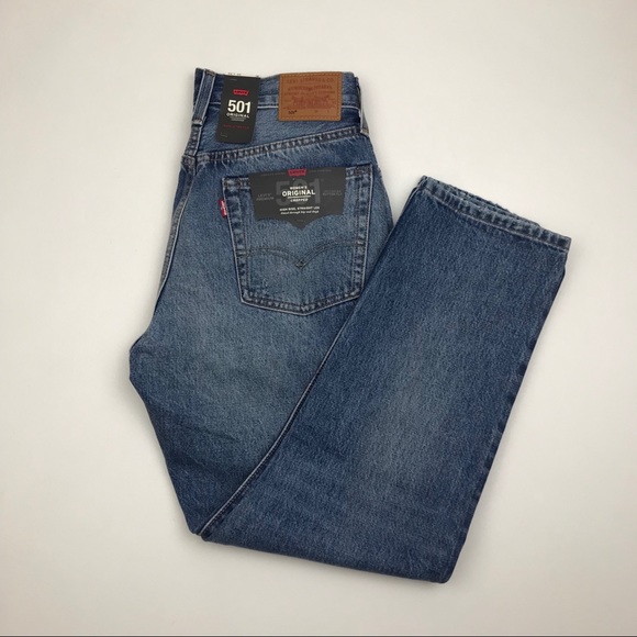 Levi's 501 Wedgie Cropped Selvedge Jeans Big E - Picture 4 of 8